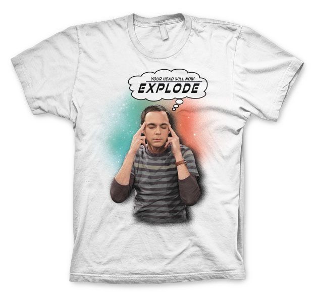 The Big bang Theory stylové pánské tričko Sheldon Your Head Will Now Explode