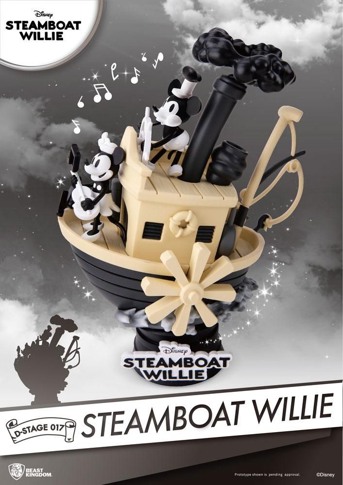 Steamboat Willie D-Stage PVC Diorama Mickey & Minnie 15 cm Beast Kingdom Toys
