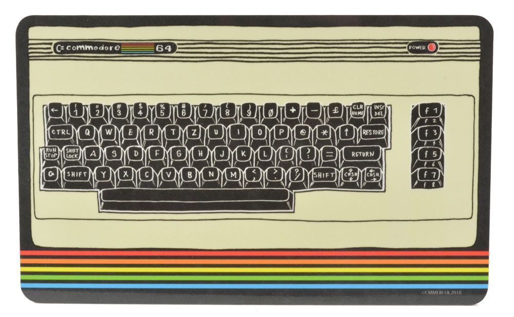 Commodore 64 Cutting Board Keyboard United Labels