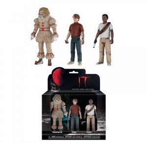 Stephen King's It 2017 Akční Figures 3-Pack Set 3: Pennywise, Stan, Mike 12 cm