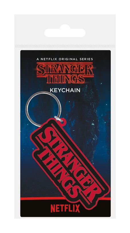 Stranger Things Gumový Keychain Logo 6 cm Pyramid International