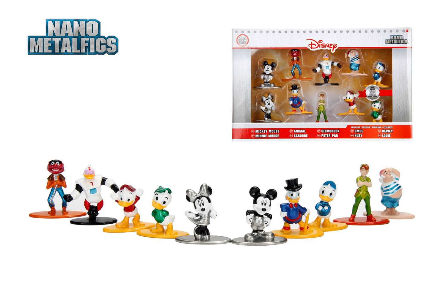 Disney Nano Metalfigs Kov. Mini Figures 10-Pack Wave 2 4 cm Jada Toys
