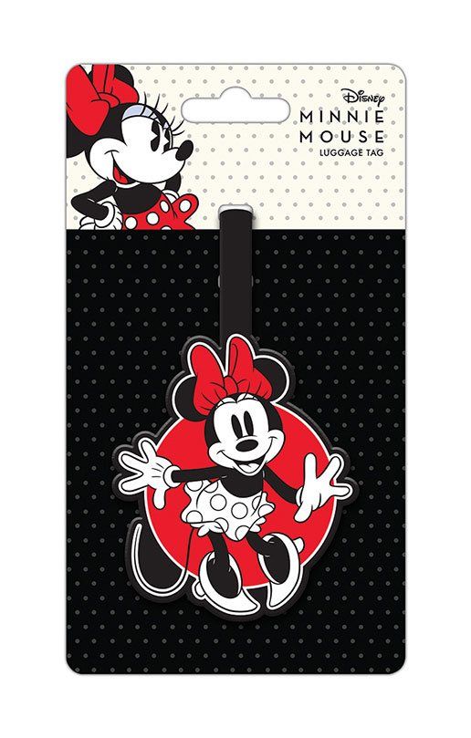 Mickey Mouse Gumový Jmenovka na zavazadlo Tag Minnie Mouse Pyramid International