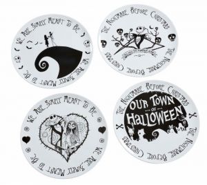 Nightmare before Christmas Talíře 4-Pack We Are Simply Meant to Be