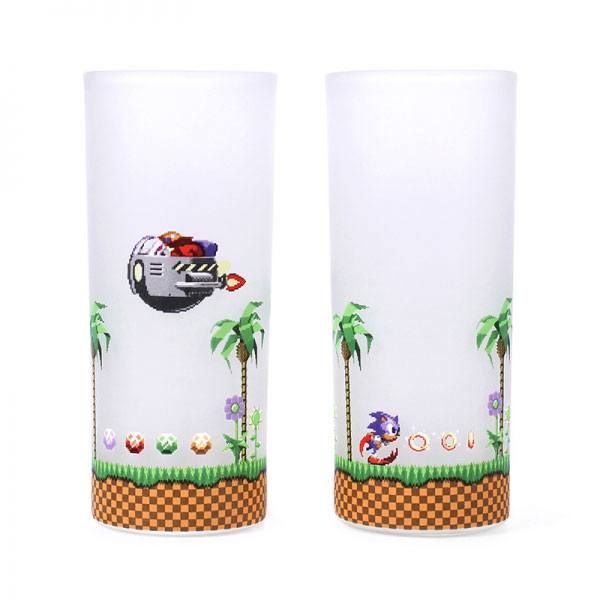 Sonic Drinking Glass 2-Pack Sonic & Eggman Half Moon Bay