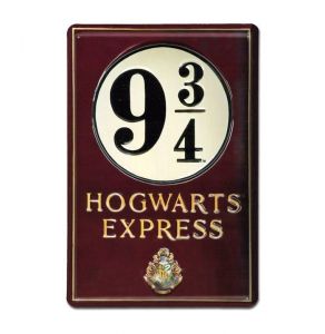 Harry Potter 3D Tin Sign Platform 9 3/4 20 x 30 cm