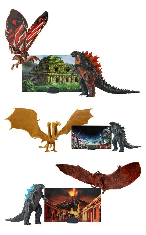 Godzilla King of the Monsters Monster Matchups Akční Figures 9 cm 2-Packs Sada (8) Jakks Pacific