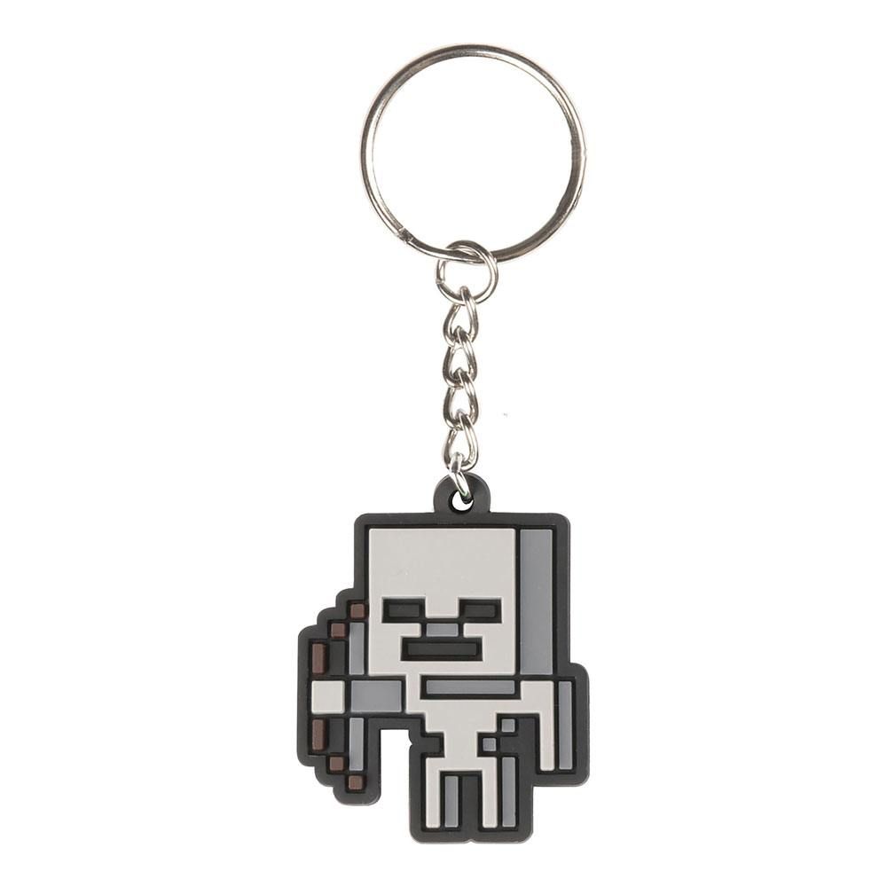 Minecraft Gumový Keychain Skeleton Sprite 4 cm J!NX