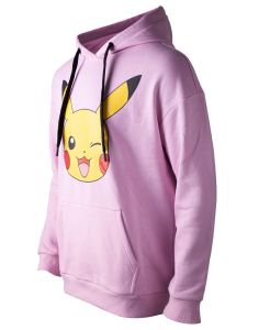 Pokémon růžová dámská mikina s potiskem Pikachu velikost S Difuzed