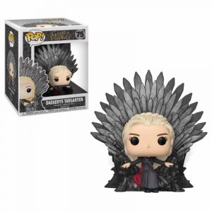 Game of Thrones POP! Deluxe vinylová Figure Daenerys on Iron Throne 15 cm