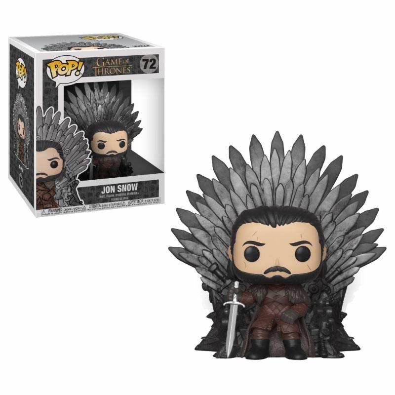 Game of Thrones POP! Deluxe vinylová Figure Jon Snow on Iron Throne 15 cm Funko
