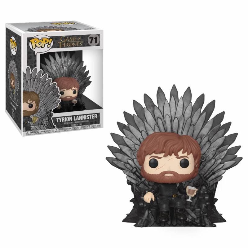 Game of Thrones POP! Deluxe vinylová Figure Tyrion Sitting on Iron Throne 15 cm Funko