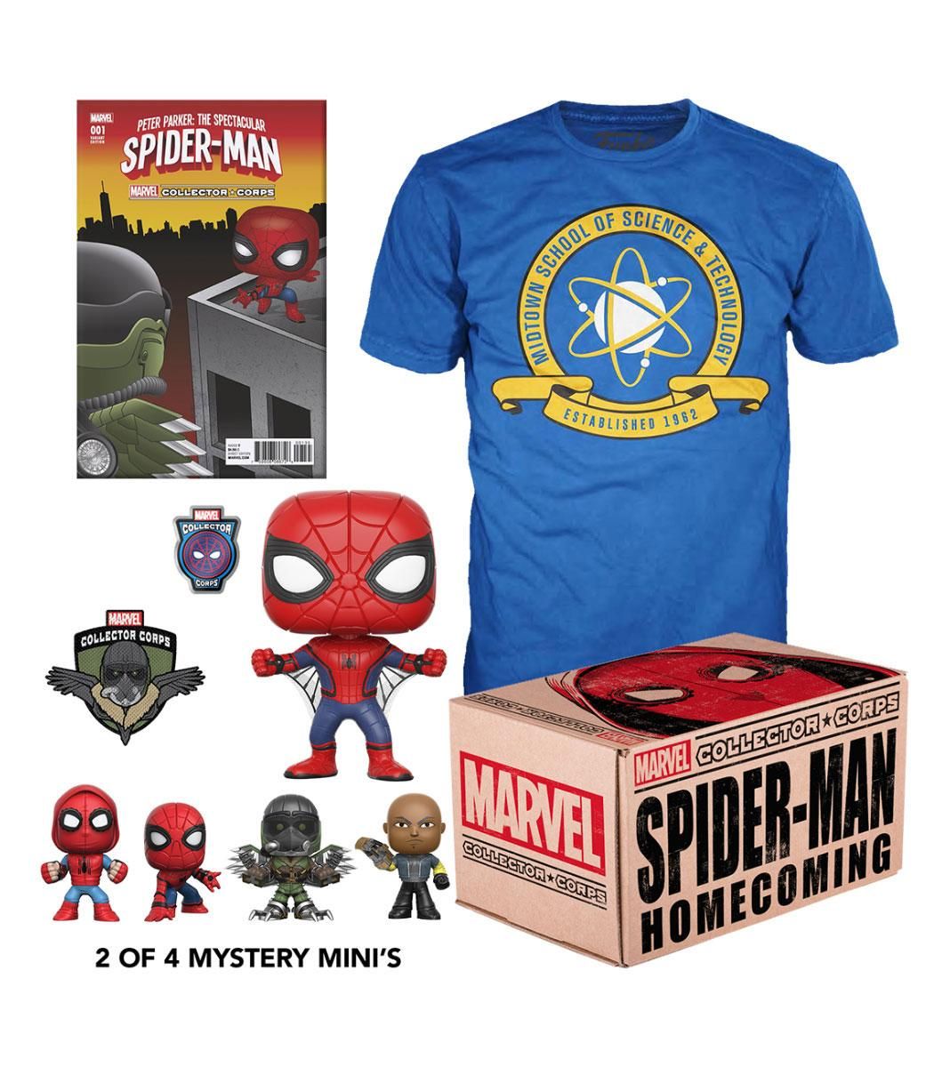 Marvel Collector Corps Box Spider-Man Homecoming M Funko