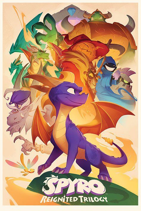 Spyro the Dragon Plakát Pack Animated Style 61 x 91 cm (5) Pyramid International
