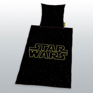 Star Wars Povlečení Set Logo Galaxy 135 x 200 cm / 80 x 80 cm