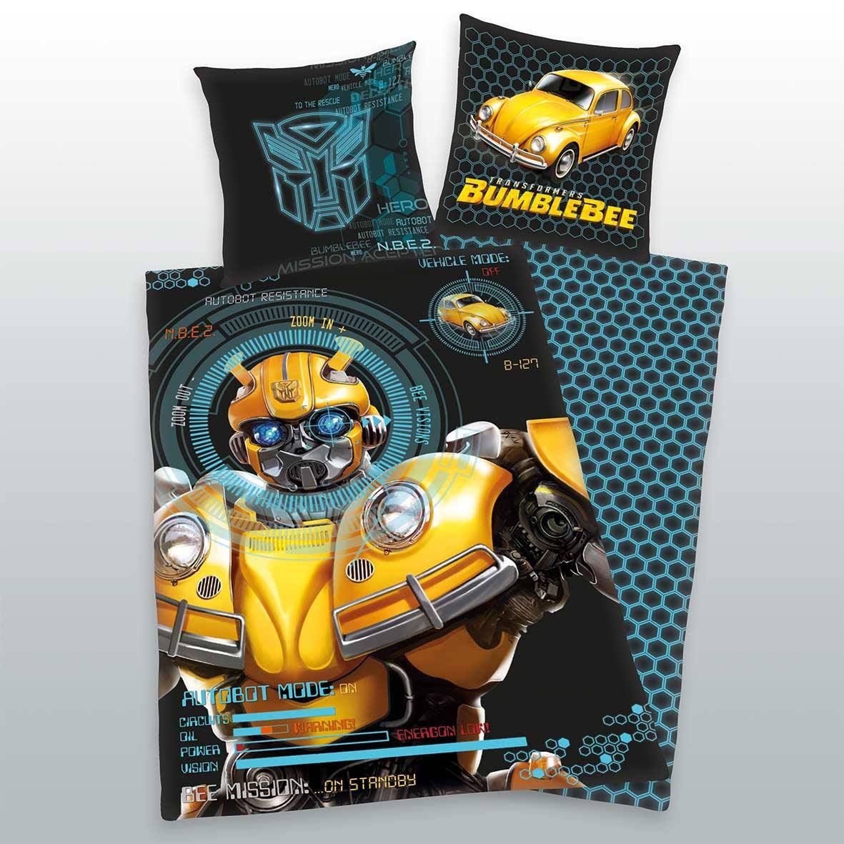 Transformers Bumblebee Povlečení Set 135 x 200 cm / 80 x 80 cm Herding