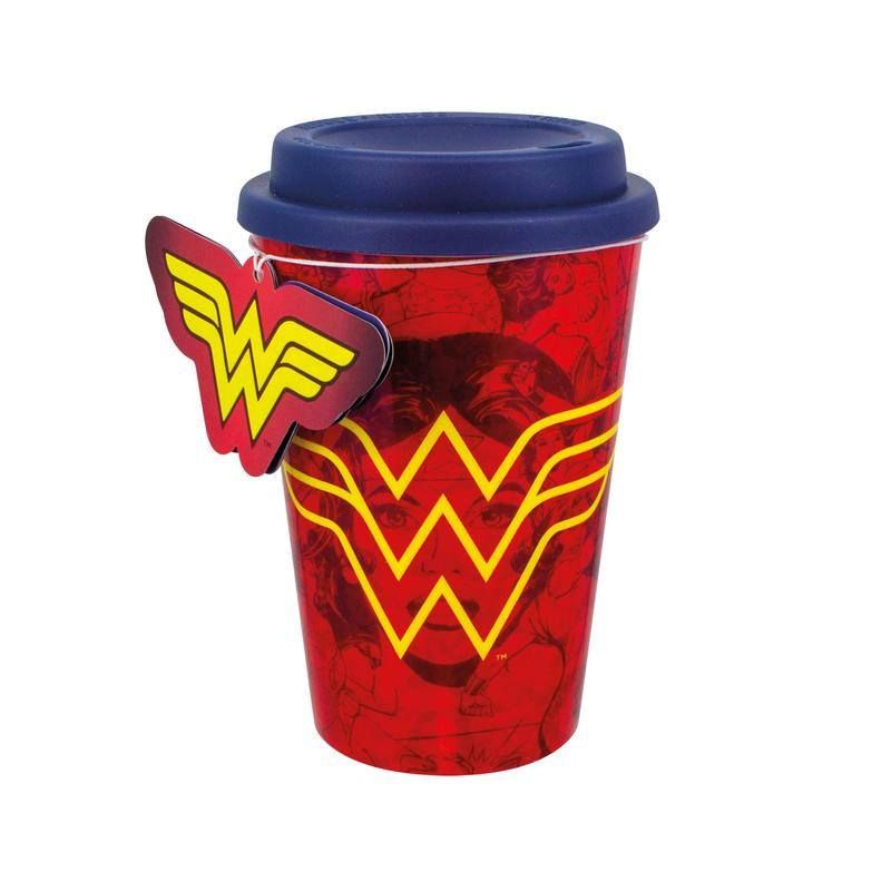 Wonder Woman Cestovní Hrnek Red Wonder Woman Paladone Products