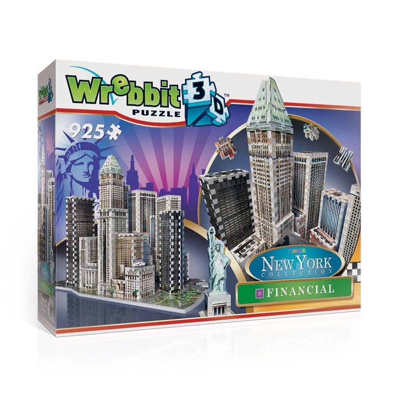 Wrebbit New York Kolekce 3D Puzzle Financial Wrebbit Puzzle