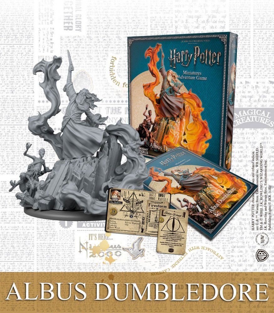 Harry Potter Miniature 35 mm Albus Dumbledore Anglická Verze Knight Models