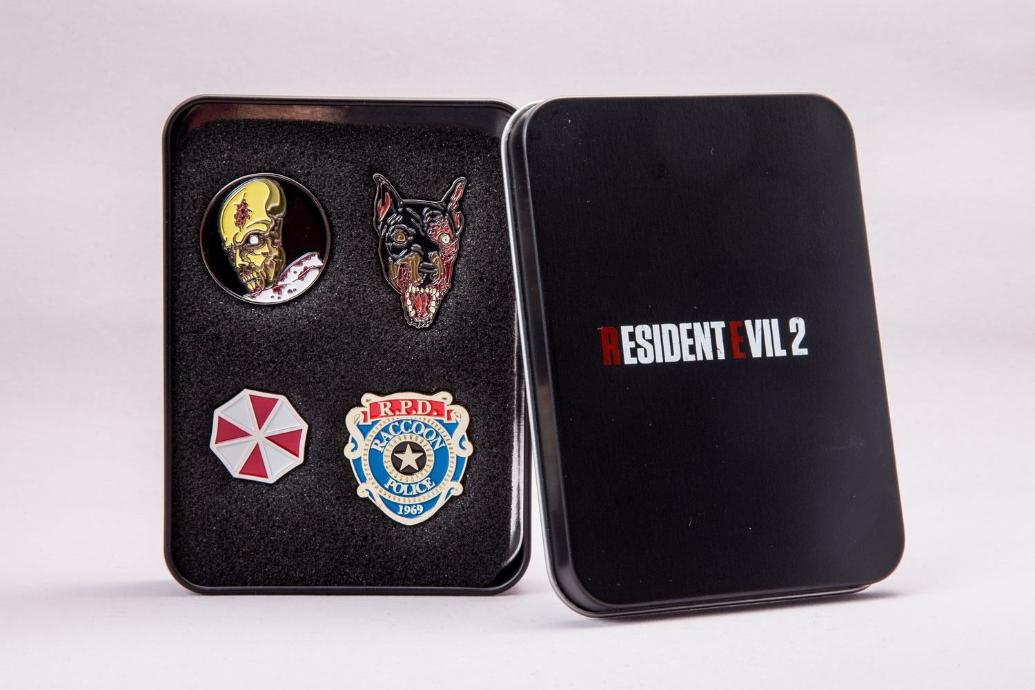 Resident Evil 2 Collectors Pins 4-Pack Level Up Wear