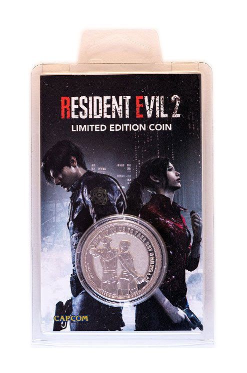 Resident Evil 2 Collectable Coin Leon & Claire Silver Edition FaNaTtik