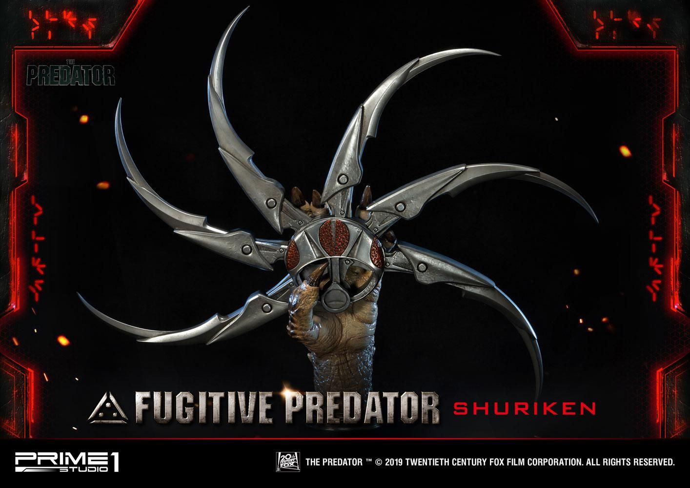 Predator 2018 Bysta 1/1 Fugitive Predator Shuriken 65 cm Prime 1 Studio