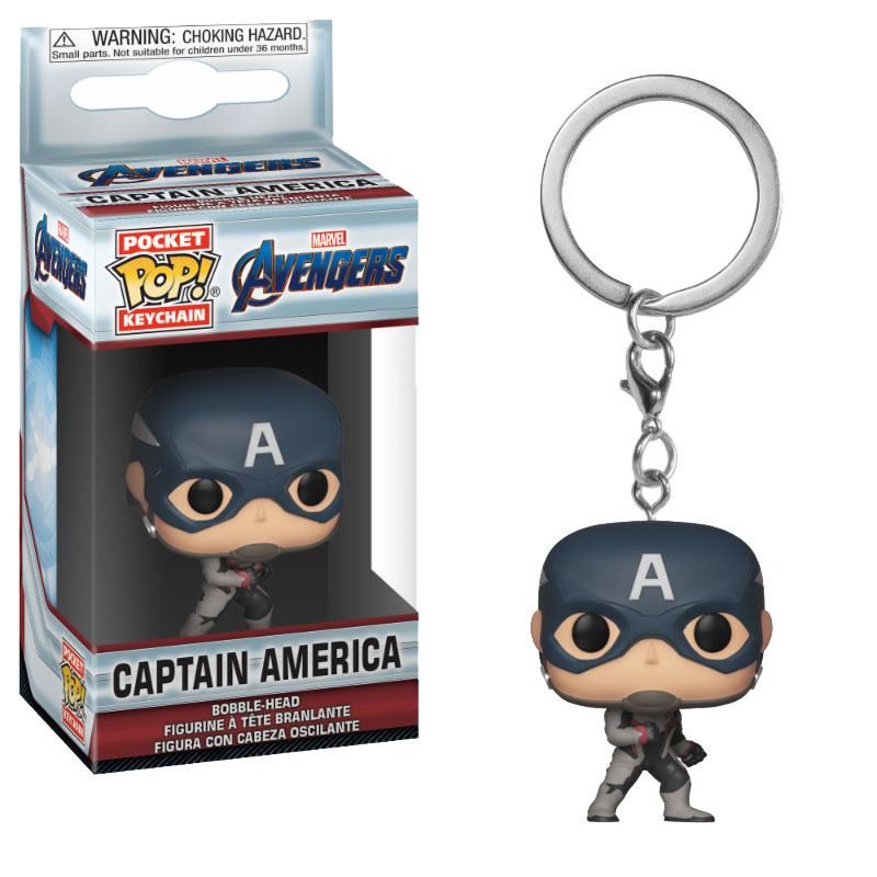 Avengers Endgame Pocket POP! vinylová Keychain Captain America 4 cm Funko