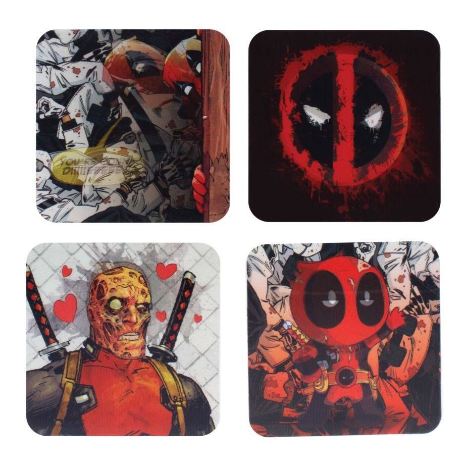 Deadpool Lenticular Podtácky 4-Pack Paladone Products