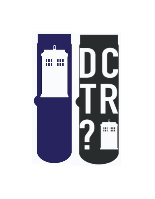 Doctor Who Mens Ponožky 2-Pack Tardis UWear