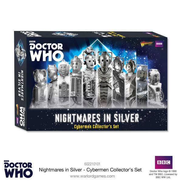 Doctor Who Exterminate! Miniatures Nightmares in Silver Cybermen Collectors Set Anglická Verze Warlord Games