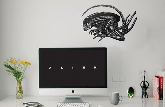 Alien Nástěnná Dekorace Nálepka Set FaNaTtik