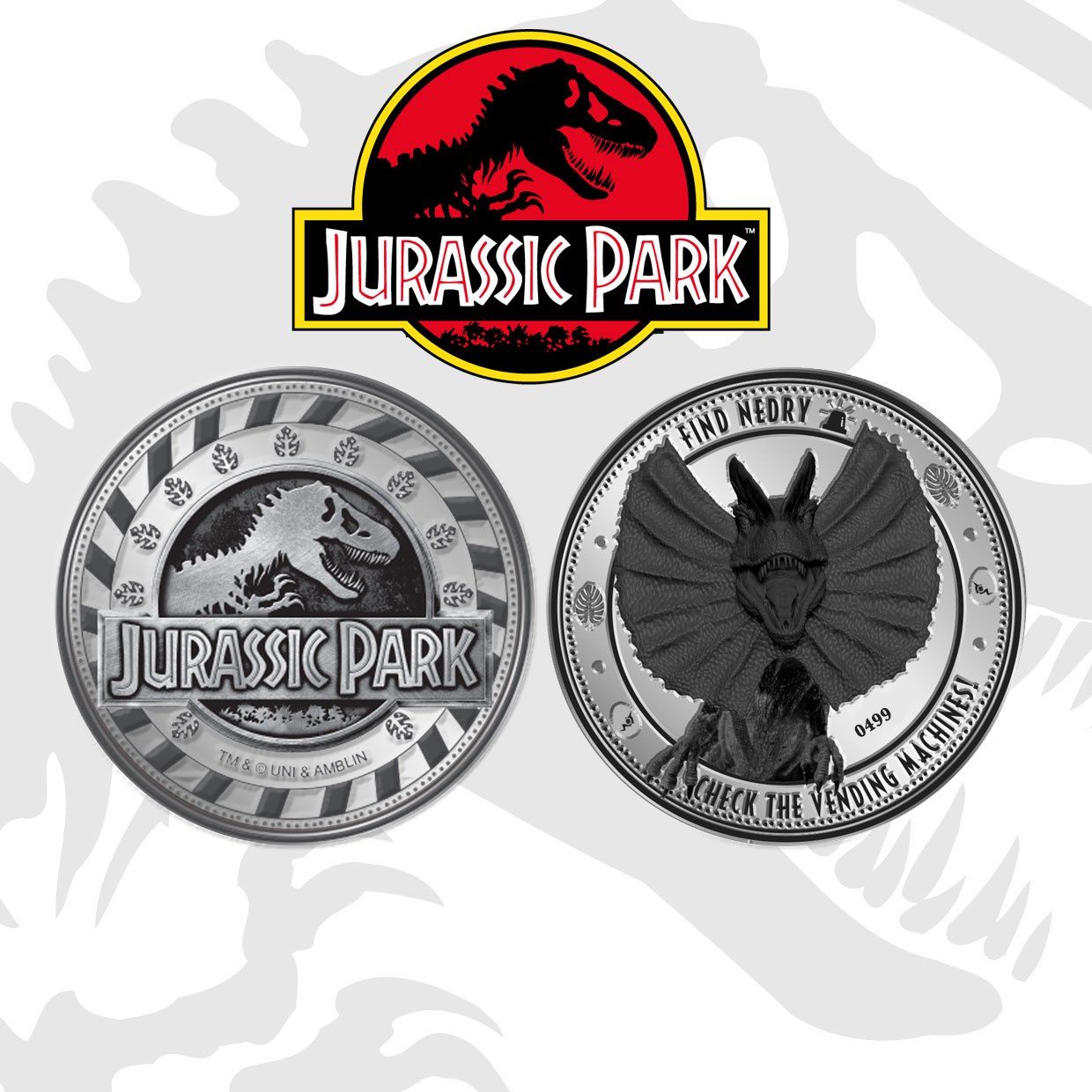 Jurassic Park Collectable Coin Find Nedry FaNaTtik