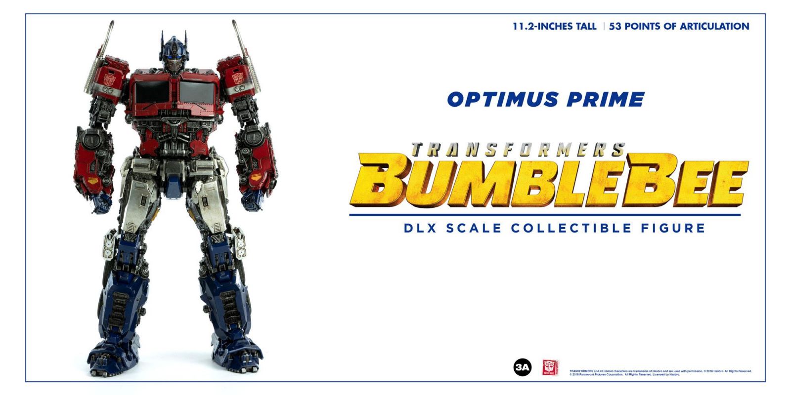Bumblebee DLX Scale Akční Figure Optimus Prime 28 cm ThreeA Toys
