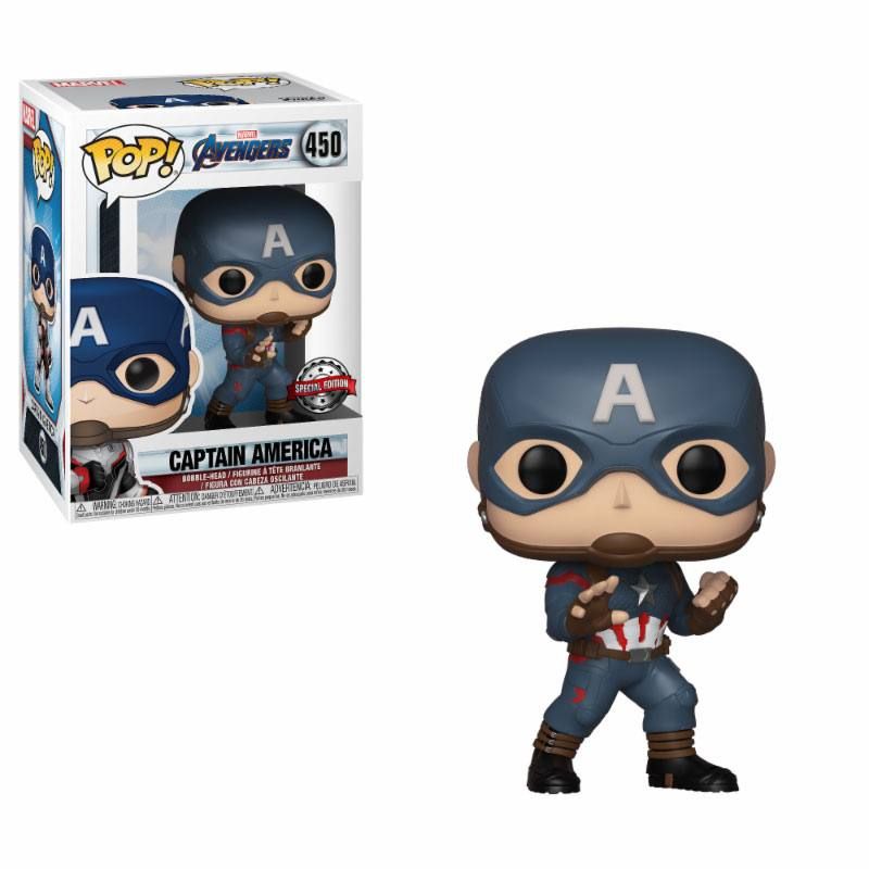 Avengers Endgame POP! Movies vinylová Bobble-Head Figure Captain America Special Edition 9 cm Funko