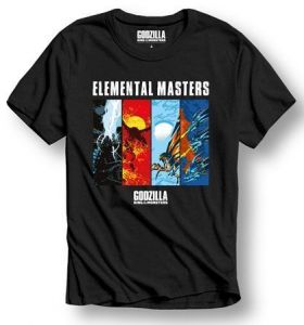 Godzilla Tričko Elemental Masters Velikost L