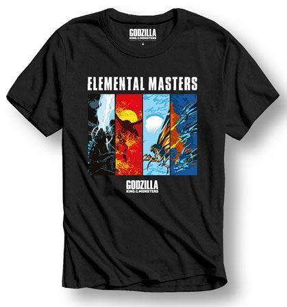 Godzilla Tričko Elemental Masters Velikost L Indiego