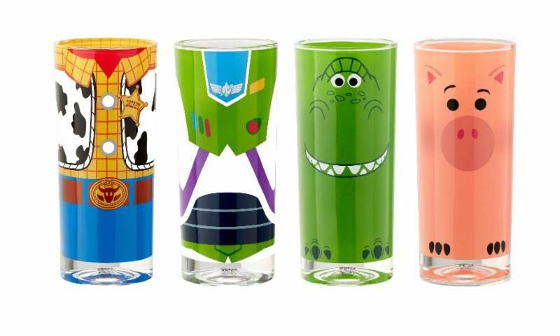 Toy Story 4 Juice Glass 4-Pack Buzz, Woody, Rex & Hamm Funko
