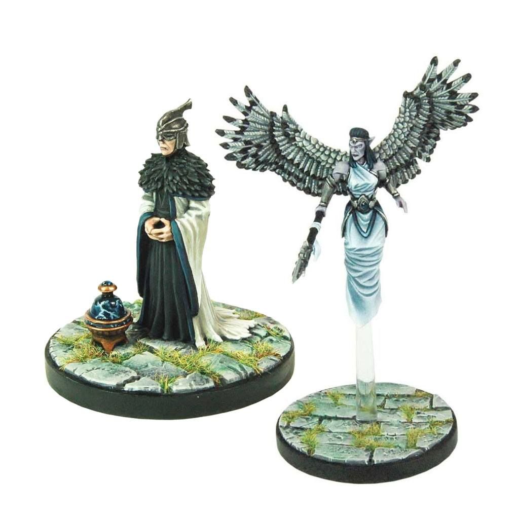 D&D Collectors Series Miniatures Unpainted Miniatures Aerisi Kalinoth & Air Priest Gale Force Nine