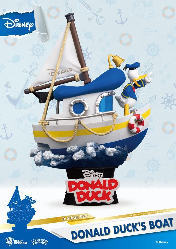 Disney Summer Series D-Stage PVC Diorama Donald Duck's Boat 15 cm Beast Kingdom Toys