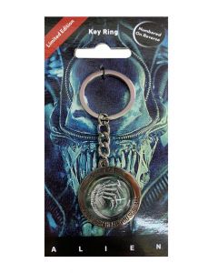 Alien Metal Keychain In Space No One Can Hear You Scream