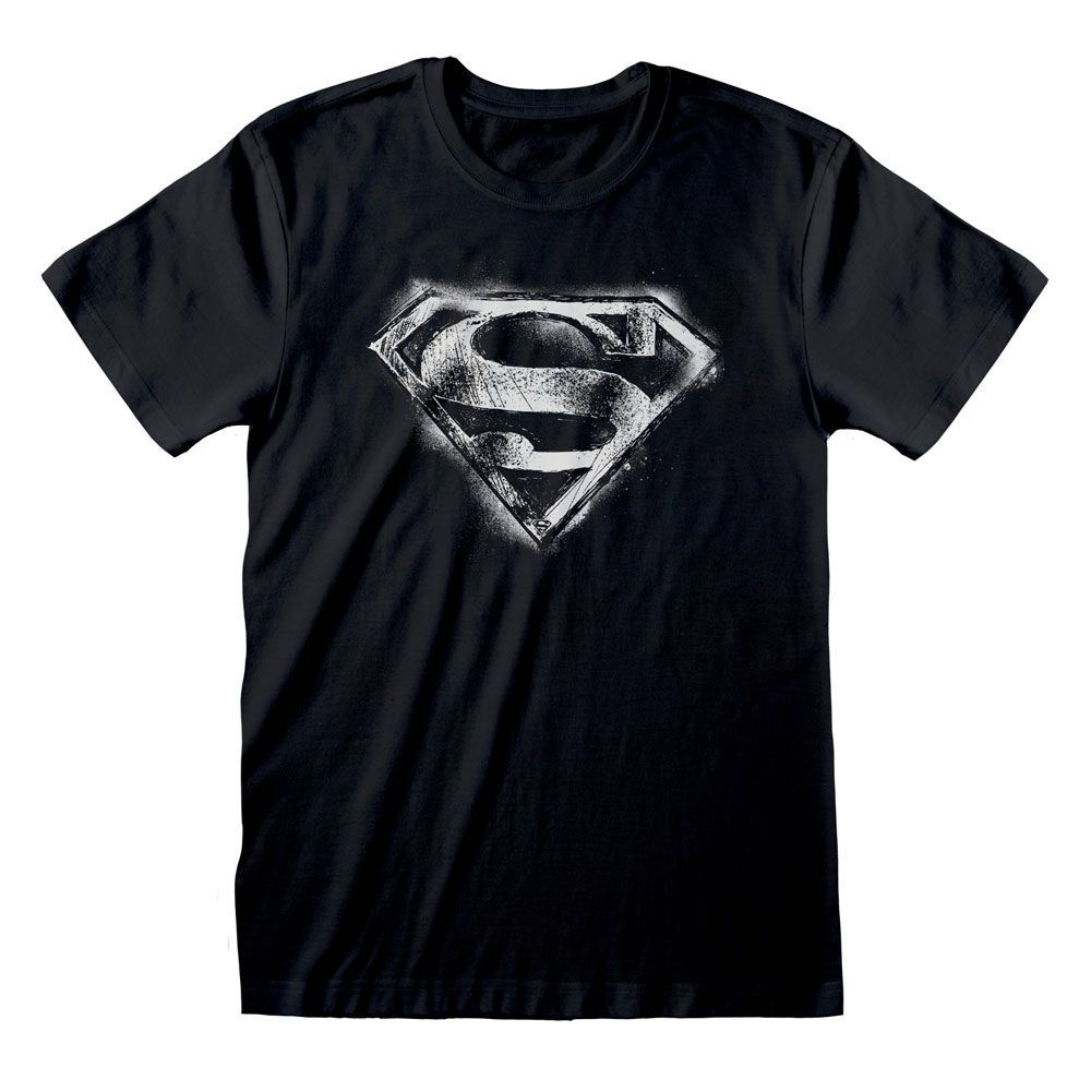 DC Superman Tričko Distressed Mono Logo Velikost XL Heroes Inc