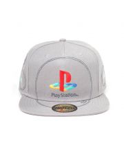 Sony PlayStation Snap Back Baseballová Kšiltovka Silver Logo