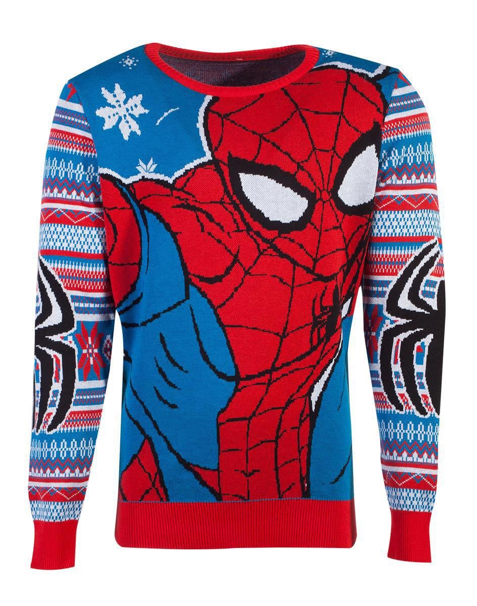 Marvel Knitted Christmas Mikina Spider-Man Velikost S Difuzed