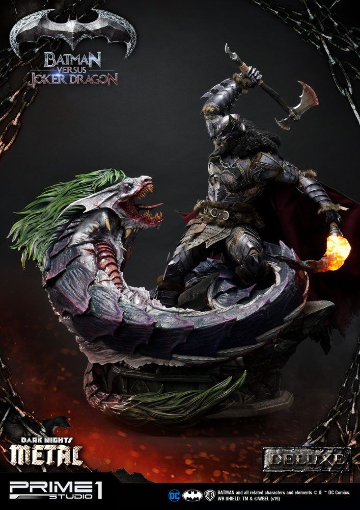 Dark Nights: Metal Soška Batman Versus Joker Dragon Deluxe Ver. 87 cm Prime 1 Studio