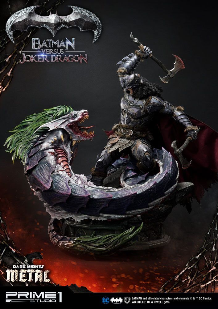 Dark Nights: Metal Soška Batman Versus Joker Dragon 87 cm Prime 1 Studio
