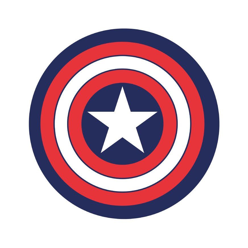 Marvel Koberec Captain America 80 cm Cotton Division