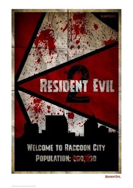 Resident Evil 2 Art Print Welcome To Raccoon City 42 x 30 cm FaNaTtik