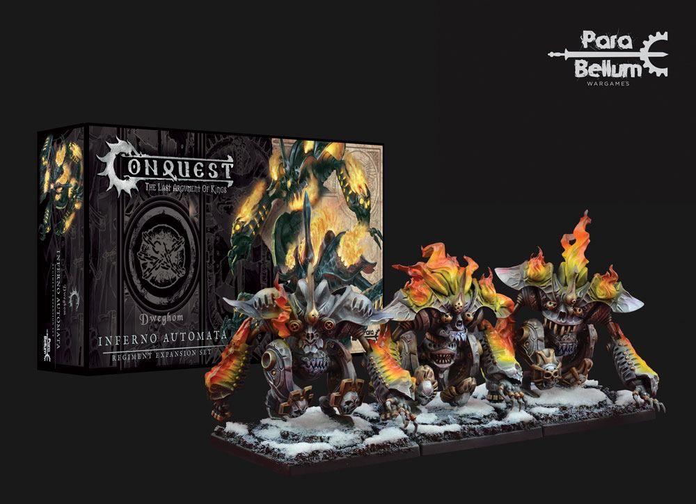 Conquest: The Last Argument of Kings Miniatures 3-Pack Dweghom: Inferno Automata Para Bellum Wargames