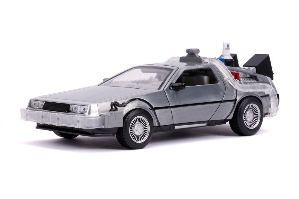 Back to the Future II Hollywood Rides Kov. Model 1/24 DeLorean Time Machine Jada Toys