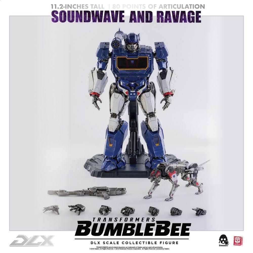 Transformers Bumblebee DLX Akční Figure 2-Pack 1/6 Soundwave & Ravage 28 cm ThreeZero